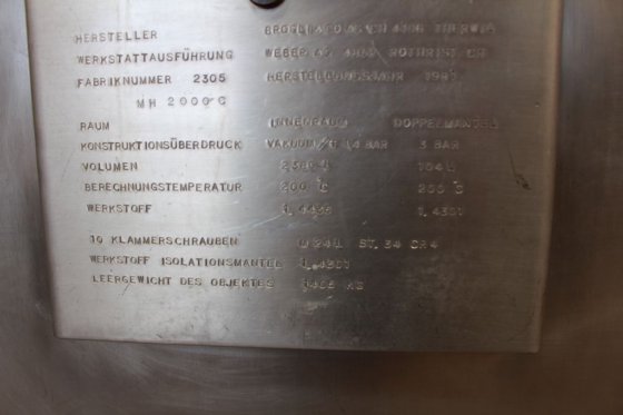 Brogli 真空处理容器