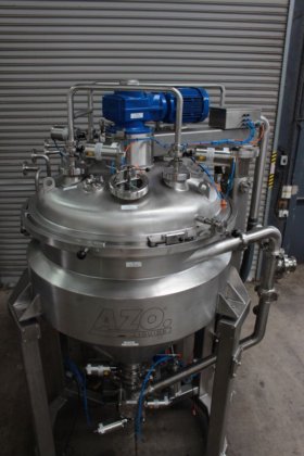 内置在线乳化机的 AZO 真空夹套加工罐