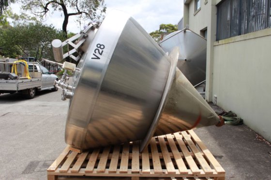 阿法拉伐不锈钢保温压力锥形容器