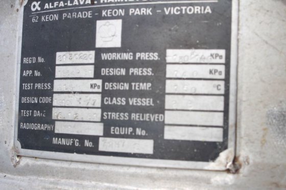 阿法拉伐不锈钢保温压力锥形容器