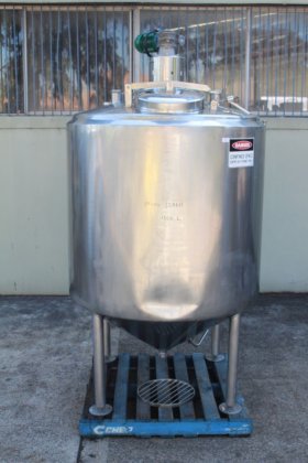 不锈钢酒窝夹套保温混合罐