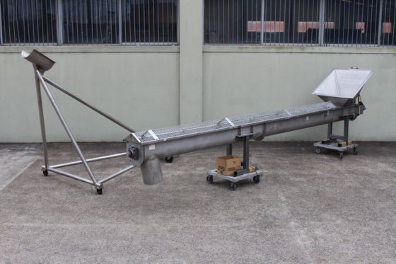 Jacmor 不锈钢移动螺旋输送机