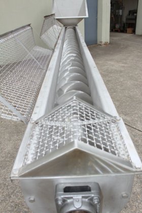 Jacmor 不锈钢移动螺旋输送机