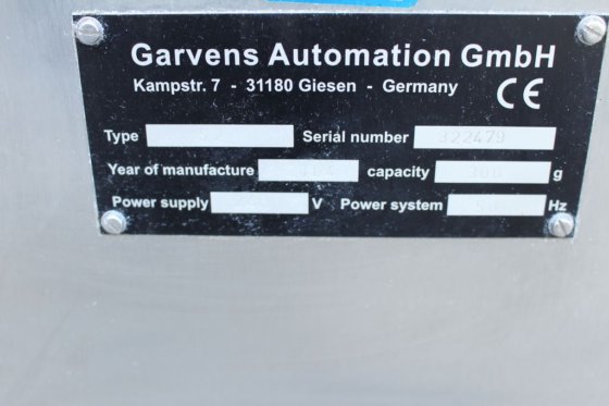 带空气剔除装置的 Garvens 在线检重秤