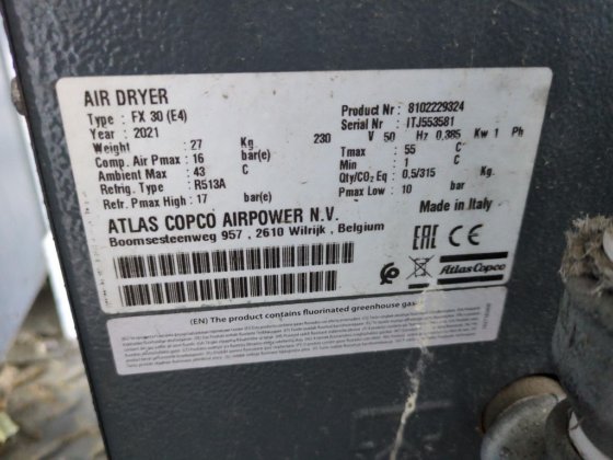 阿特拉斯·科普柯高压氮气发生器撬装装置 N2