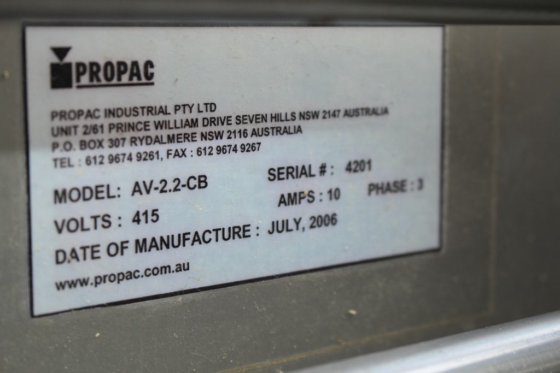 PROPAC 縦型フォームフィルシール機