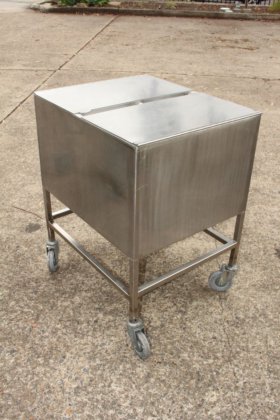 ステンレス鋼移動式ホッパービン