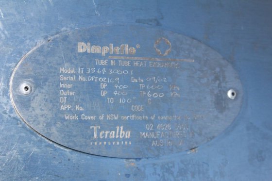 Teralba Dimpleflo 管中管热交换器