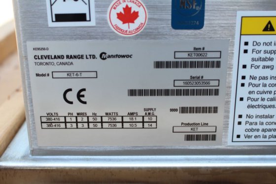 克利夫兰电热蒸汽倾斜水壶