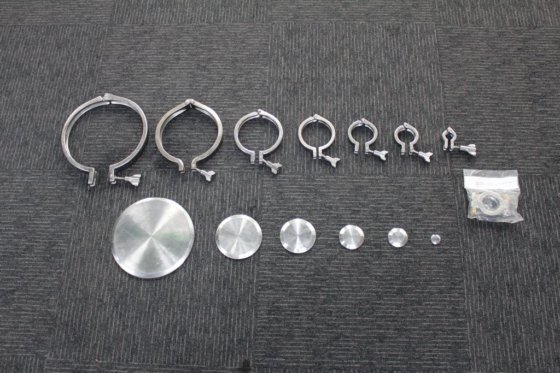 Tri Clover サニタリークランプ＆エンドキャップ