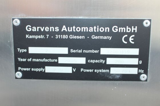 带空气喷射剔除器的 Garvens 检重秤