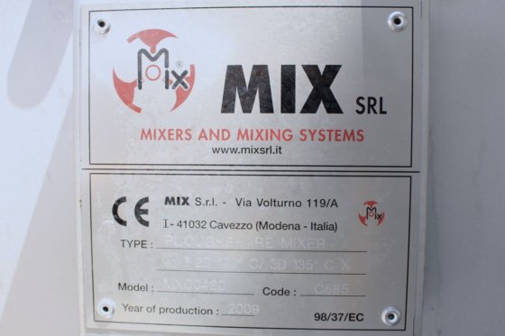 MIX SRL 不锈钢犁式工业搅拌机