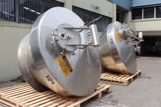 阿法拉伐不锈钢保温压力锥形容器