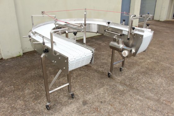 Ushapeモジュラーベルトコンベア