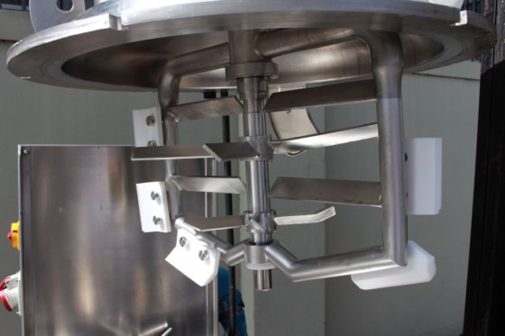 JLMD ステンレス製ディンプルジャケット付きコントラミキシングタンク