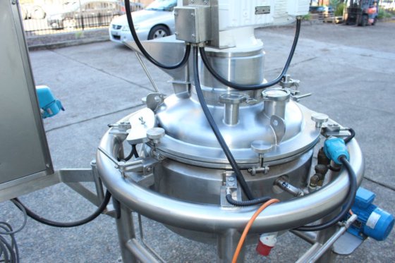 JLMD ステンレス製ディンプルジャケット付きコントラミキシングタンク