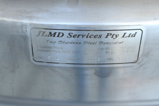 JLMD ステンレス製ディンプルジャケット付きコントラミキシングタンク