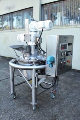 JLMD ステンレス製ディンプルジャケット付きコントラミキシングタンク