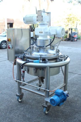 JLMD ステンレス製ディンプルジャケット付きコントラミキシングタンク