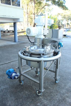 JLMD ステンレス製ディンプルジャケット付きコントラミキシングタンク