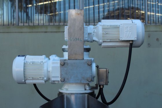 JLMD ステンレス製ディンプルジャケット付きコントラミキシングタンク