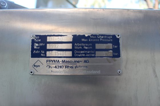 Fryma 不锈钢夹套搅拌器