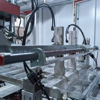 Multistation Plastic Thermoforming Machine for