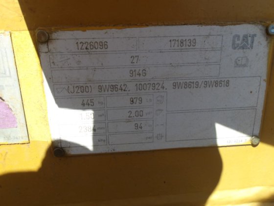 2000 キャタピラージャパン/日本キャタピラー/キャット 914G