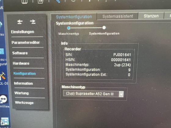 2010年製版用コンピュータ ハイデルベルグ・スープラセッターA52-A74