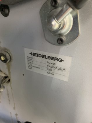 2003 ハイデルベルグ ST400-450 スティッチャー