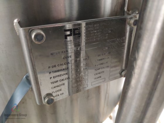 2001 不锈钢罐 96 升