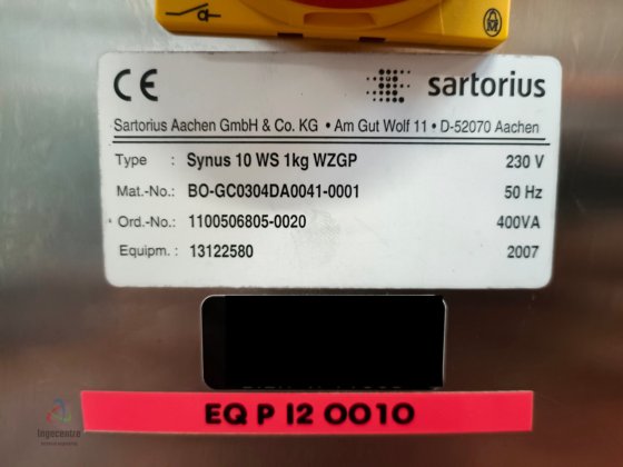 2007 Sartorius Synus 10