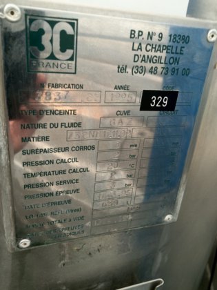 1995 不锈钢罐 630 升