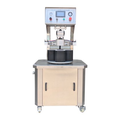 半自动四头马口铁罐头瓶玻璃瓶真空拧盖机封口机