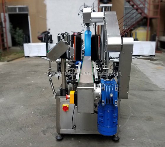 广州工厂 全自动洗衣粉和洗手液瓶子双面贴标机