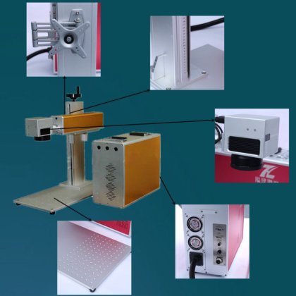 分体式激光打标机便携式光纤激光打标机分体式光纤激光手机屏幕分割器