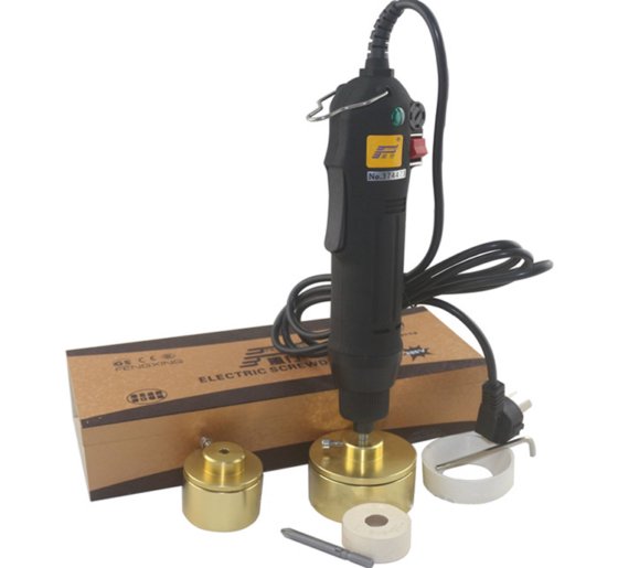 广州工厂便携式电动手持塑料瓶旋盖机，瓶盖封口机