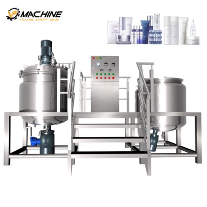 小型真空乳化搅拌机 工业用膏霜乳液搅拌机 化妆品机械 真空牙膏乳化机