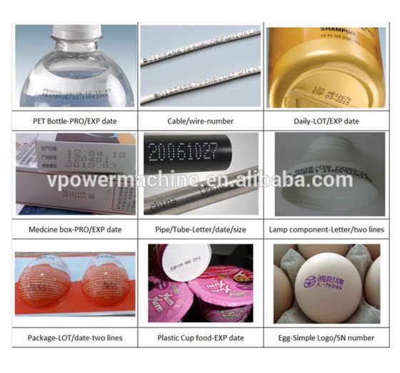 用于塑料袋、瓶子、纸箱的工业纸袋包装盒批号批次日期喷墨打码机打印机