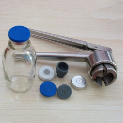 用于香水、口服液铝盖、先灵瓶的 20 毫米手动青霉素瓶盖压盖机