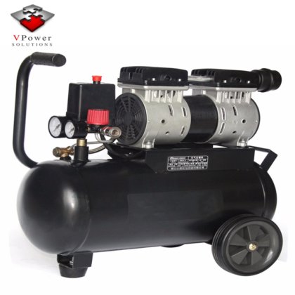 广州工厂便携式无油静音空气压缩机泵，用于木工喷漆、气钉枪、胶印机