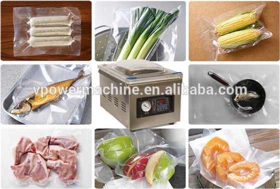 单室台式真空封口机，塑料袋真空包装机，食品、坚果、水果、肉类真空包装机