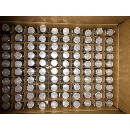 有库存 50 毫升空钥匙圈形塑料便携式免洗洗手液瓶，含 75% 酒精