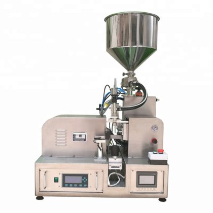 小型化妆品软管膏霜灌装封口机