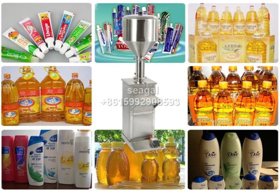 立式手动肥皂液灌装机 用于水、润滑油、果汁、洗发水、番茄酱、花生酱的灌装机