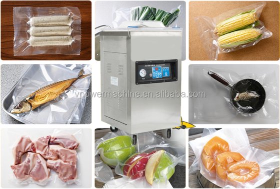 广州工厂生产的 DZ400 加深单室真空封口包装机 适用于水果、蔬菜、食品、茶叶、大米、肉类