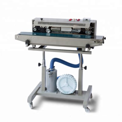 带氮气灌装功能的广州工厂自动塑料薯片袋封口机