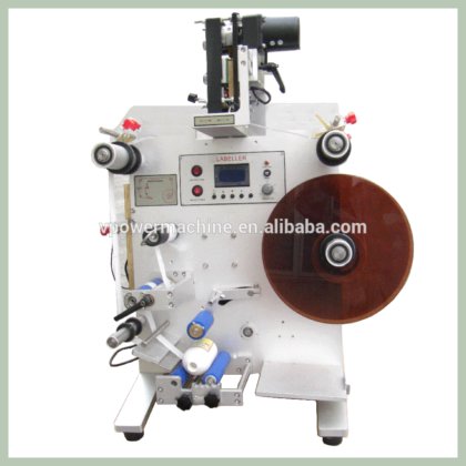 SL-130D 自粘性标签和非干式湿胶缠绕圆瓶双面贴标机(带编码器