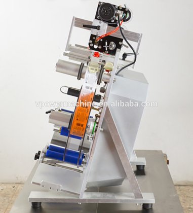 SL-130D 自粘性标签和非干式湿胶缠绕圆瓶双面贴标机(带编码器