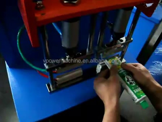 广州工厂生产化妆品管封尾机，用于医药化工膏霜管，牙膏管，铝塑管